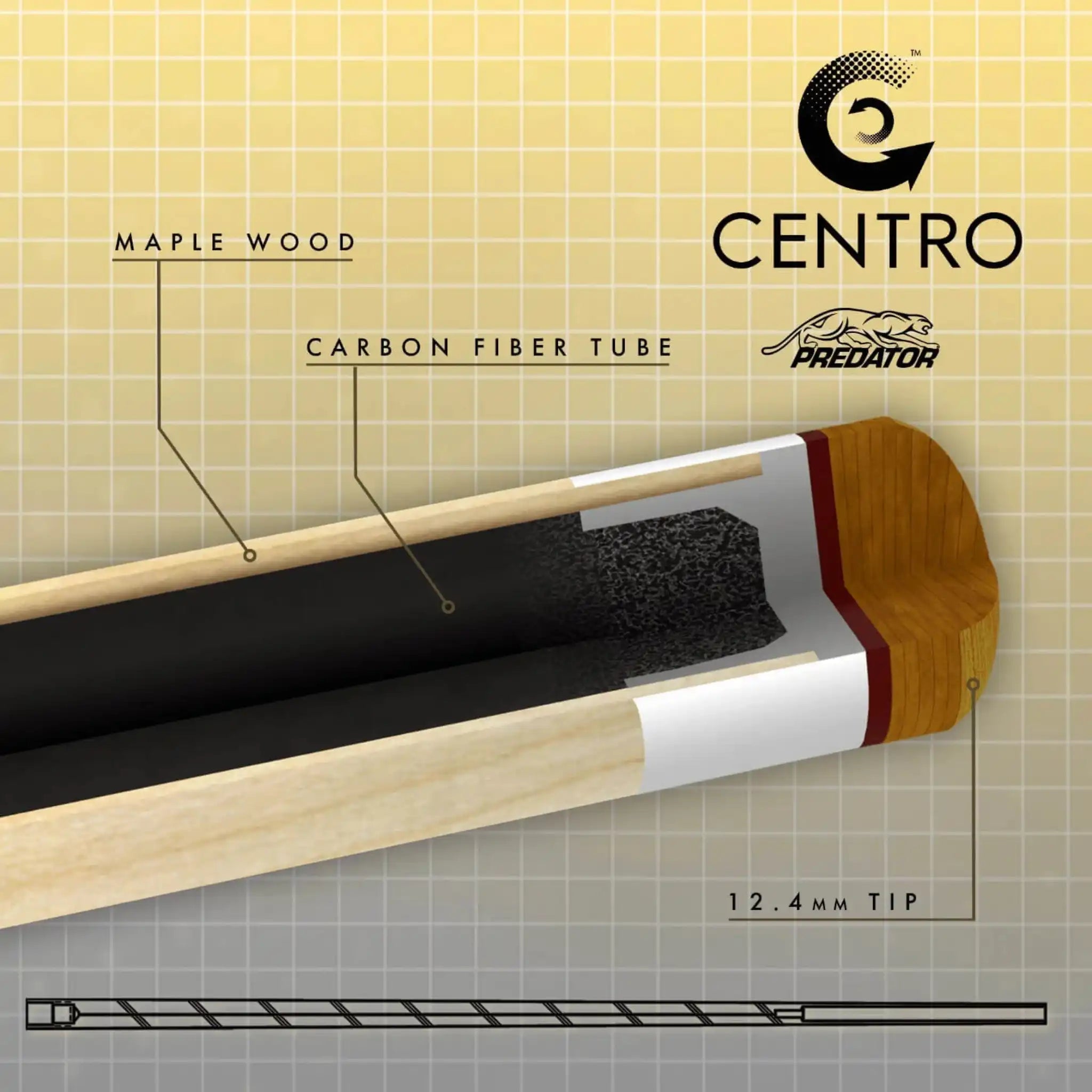 Predator Centro Shaft Radial® 12.4mm